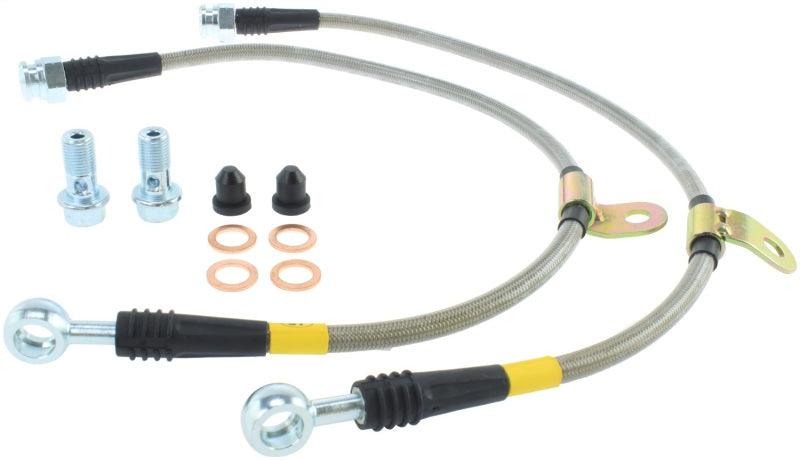 StopTech 10 Hyundai Genesis Front Stainless Steel Brake Lines - Corvette Realm