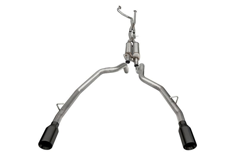Corsa 21-22 Dodge Ram TRX Crew Cab Xtreme Catback Exhaust Dual Rear Black Tip - Corvette Realm