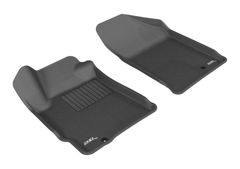 3D MAXpider 2007-2012 Nissan Altima Coupe/Sedan Kagu 1st Row Floormat - Black - Corvette Realm