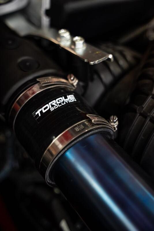 Torque Solution 2022+ Subaru WRX / 19-23 Subaru Ascent Titanium Top Mount Charge Pipe - Burnt Blue - Corvette Realm