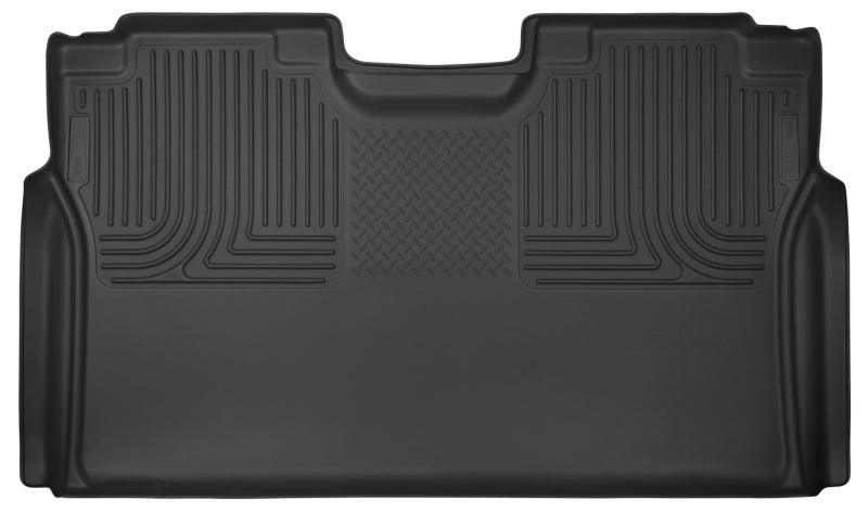 Husky Liners 15-23 Ford F-150 SuperCrew Cab WeatherBeater Black 2nd Seat Floor Liner - Corvette Realm