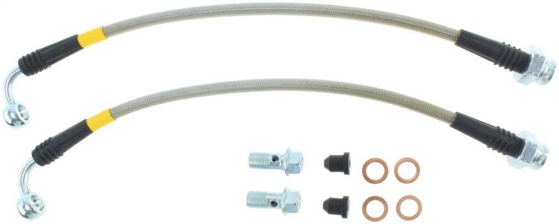 StopTech 07-08 Infiniti G35 Rear Stainless Steel Brake Lines - Corvette Realm