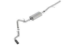 Borla 19-25 Silverado / Sierra Cat-back Exhaust Touring 1500 5.3L V8 EC STB(78.8) CC SB(69.3) 147.4 WB Black Chrome Tip