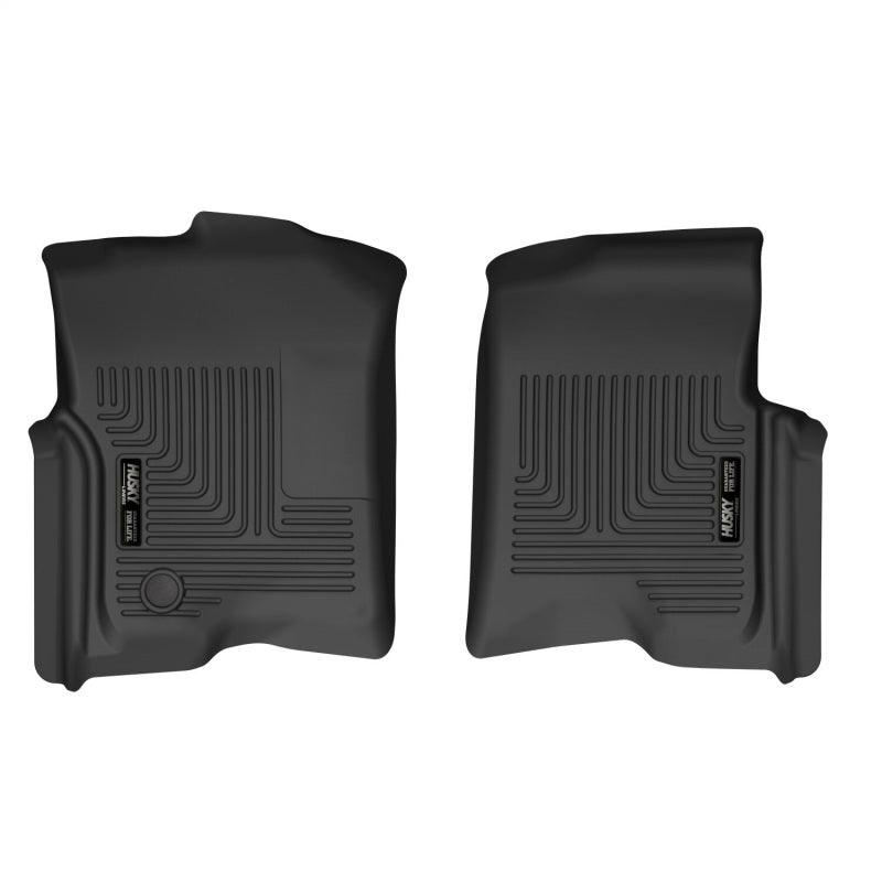 Husky Liners 04-08 Ford F-150 SuperCrew Cab X-act Contour Front Floor Liner (Black) - Corvette Realm