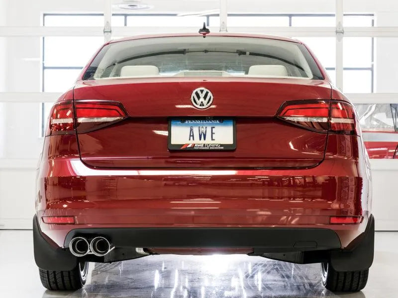 AWE Tuning 09-14 Volkswagen Jetta Mk6 1.4T Track Edition Exhaust - Chrome Silver Tips - Corvette Realm