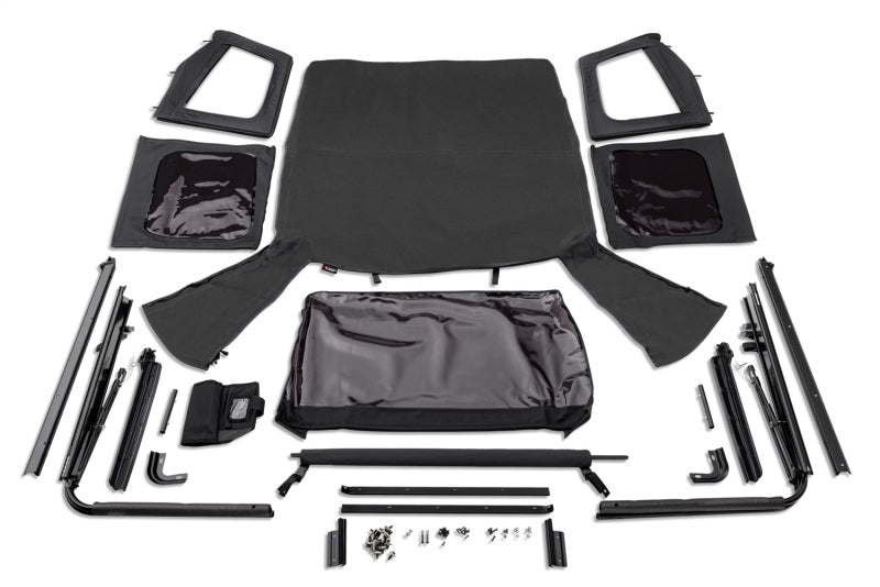 Rugged Ridge Complete Soft Top w/Black Frame 76-95 Jeep Wrangler CJ/YJ