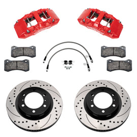 Wilwood 24-25 Toyota Tacoma Front Aero6-DM Big Brake Kit 13.38 In SRP Drilled Slotted Rotor/w Lines