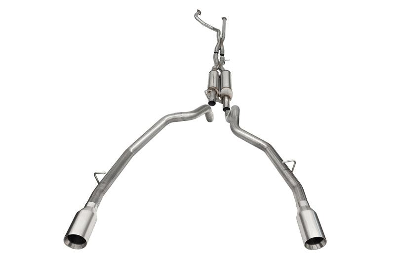 Corsa 21-22 Dodge Ram TRX Crew Cab Xtreme Catback Exhaust Dual Rear Satin Tip - Corvette Realm