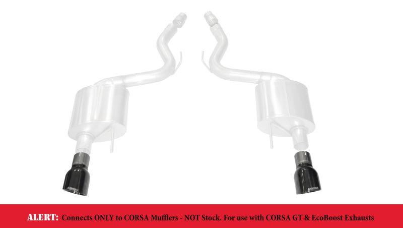 Corsa 15-17 Ford Mustang GT 3.0in Inlet / 4.5in Outlet Black PVD Tip Kit (For Corsa Exhaust Only) - Corvette Realm