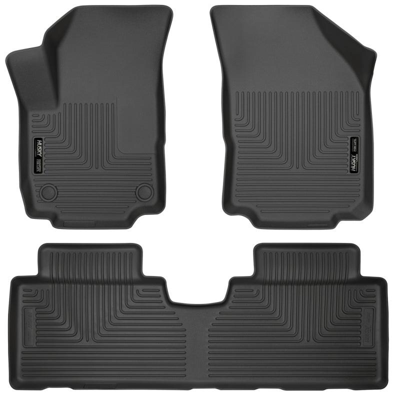 Husky Liners 18-23 GMC Terrain WeatherBeater Black Front & 2nd Seat Floor Liners - Corvette Realm