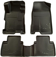 Load image into Gallery viewer, Husky Liners 09-12 Toyota Corolla/Matrix/Pontiac Vibe (FWD) WeatherBeater Combo Black Floor Liners - Corvette Realm