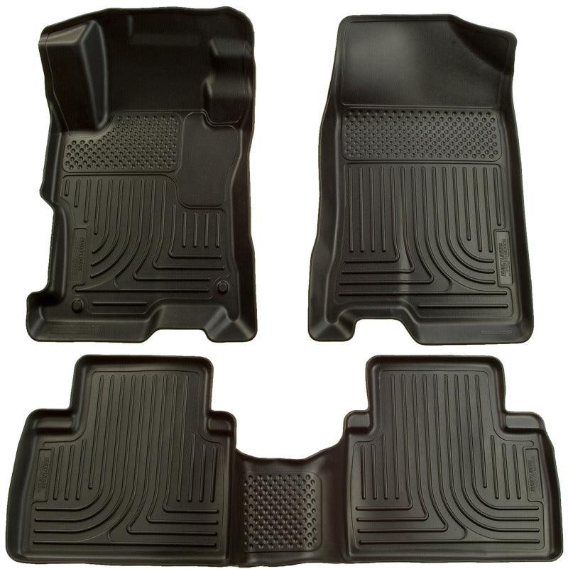Husky Liners 06-11 Honda Civic (4DR) WeatherBeater Combo Black Floor Liners - Corvette Realm