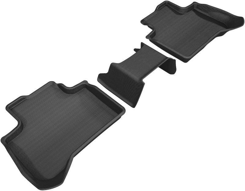 3D MAXpider 2018-2020 BMW X3 (G01)/X4 (G02) Kagu 2nd Row Floormats - Black - Corvette Realm