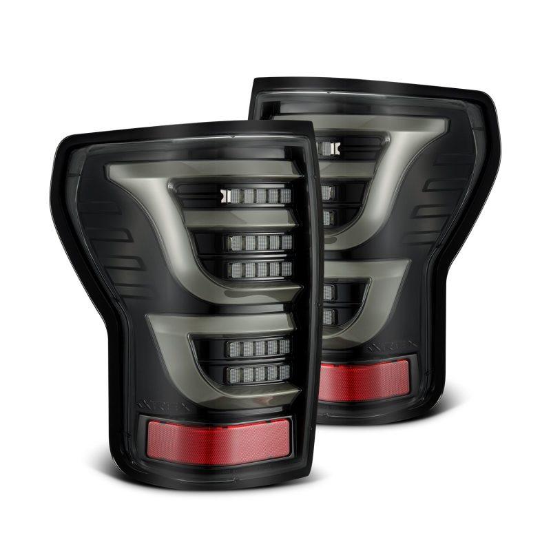 AlphaRex 07-13 Toyota Tundra LUXX-Series LED Tail Lights Alpha-Black - Corvette Realm