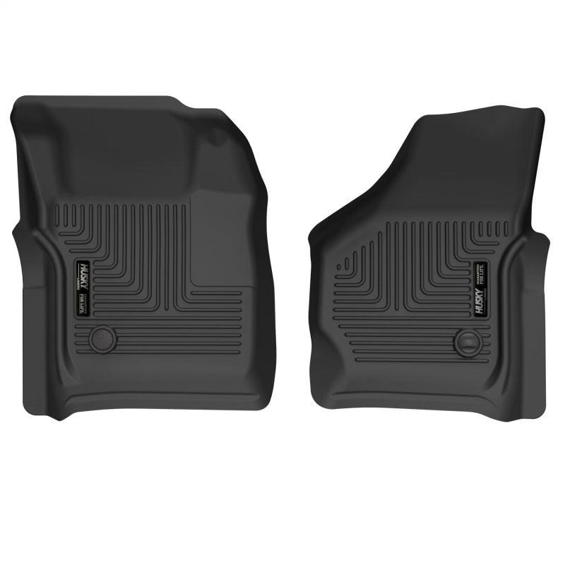 Husky Liners 99-07 Ford F-250 Super Duty Crew Cab X-act Contour Front Floor Liners (Black) - Corvette Realm