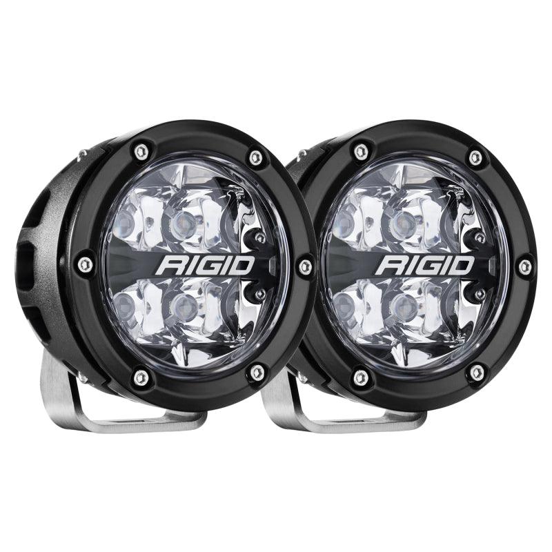 Rigid Industries 360-Series 4in LED Off-Road Spot Beam - RGBW (Pair) - Corvette Realm