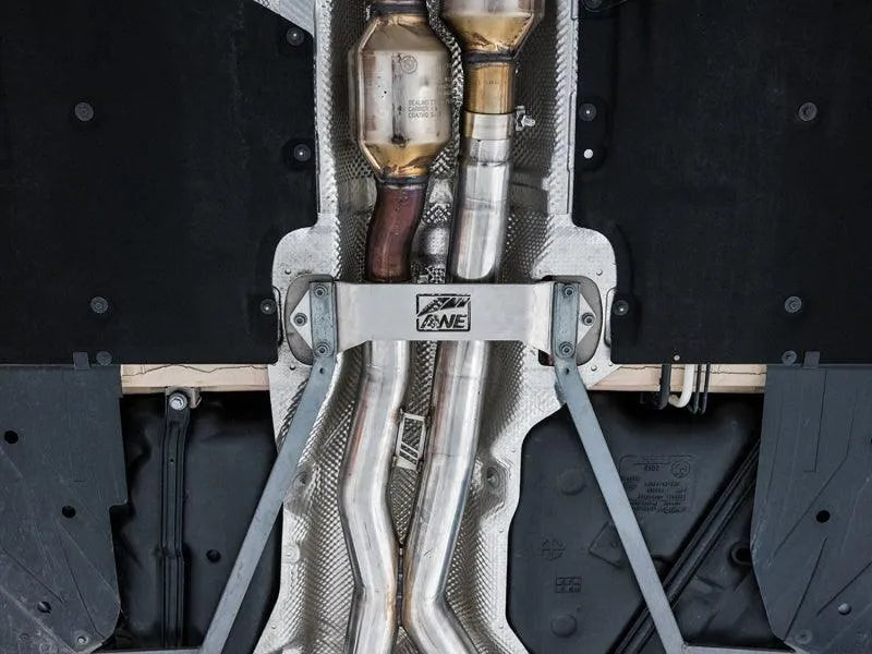 AWE Tuning BMW F8X M3/M4 Track Edition Catback Exhaust - Diamond Black Tips - Corvette Realm