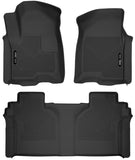 Husky Liners 19-23 Chevrolet Silverado 1500 CC X-Act Contour Front & Second Seat Floor Liners