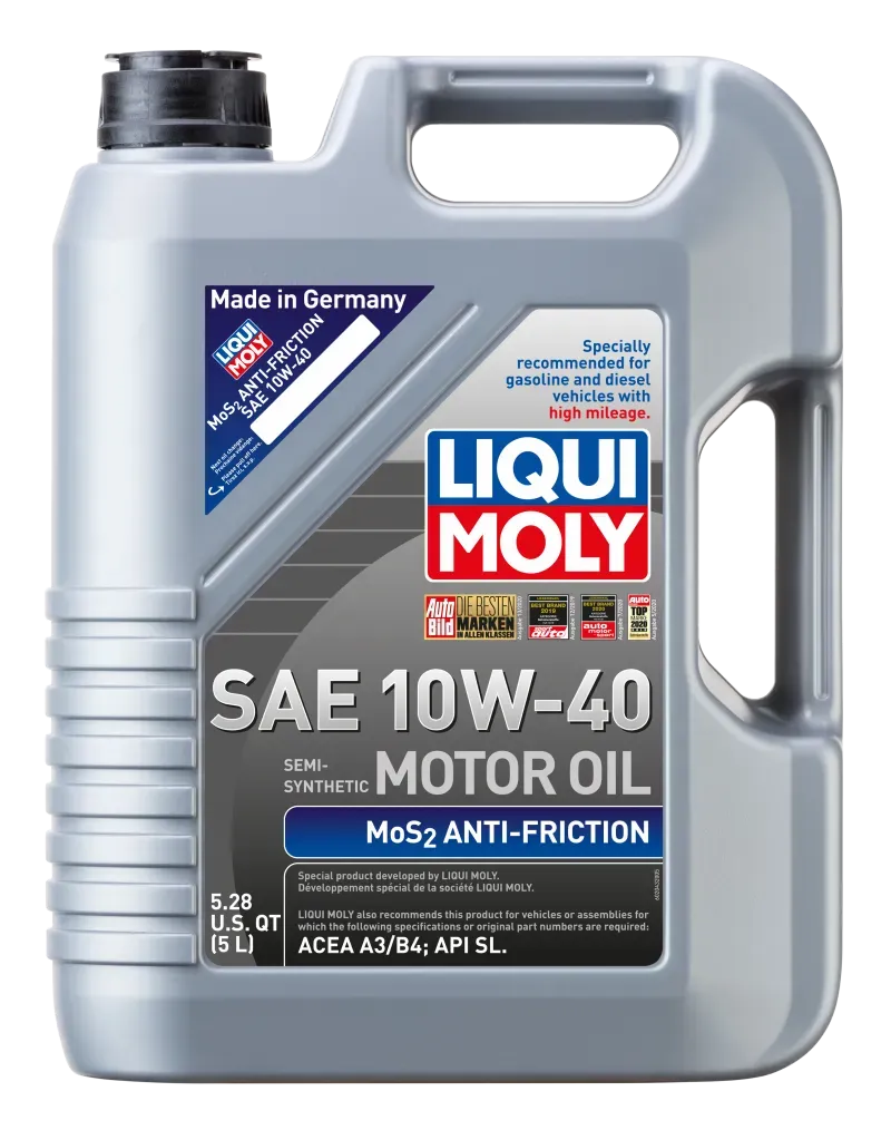 LIQUI MOLY 5L MoS2 Anti-Friction Motor Oil 10W40