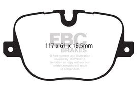 EBC 10-12 Land Rover Range Rover 5.0 Supercharged Greenstuff Rear Brake Pads - Corvette Realm