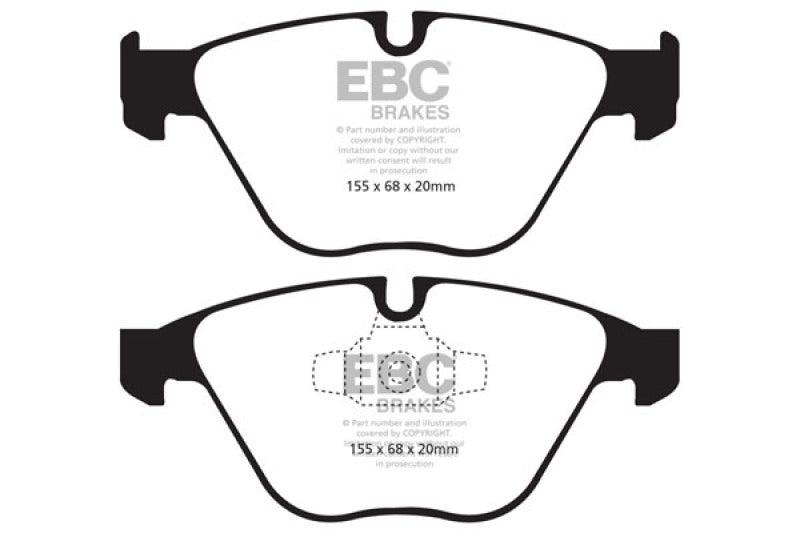 EBC 13+ BMW X1 2.0 Turbo (28i) Yellowstuff Front Brake Pads - Corvette Realm