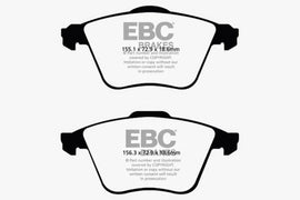 EBC 07-13 Mazda 3 2.3 Turbo Greenstuff Front Brake Pads - Corvette Realm
