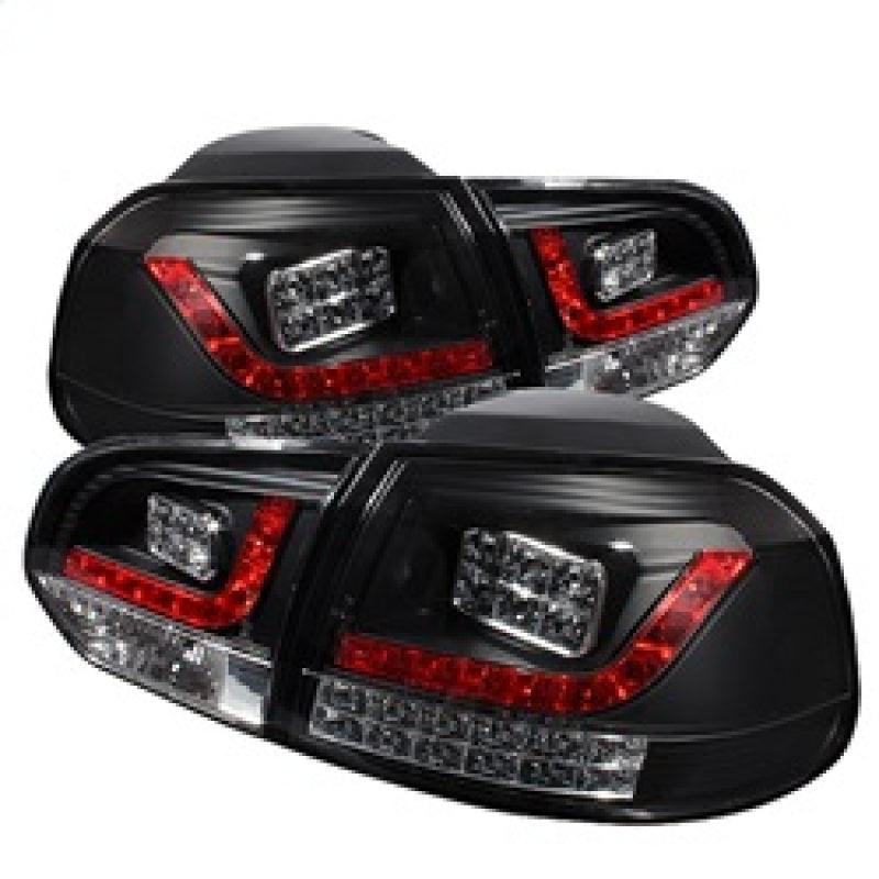 Spyder Volkswagen Golf/GTI 10-13 LED Tail Lights Black ALT-YD-VG10-LED-BK - Corvette Realm