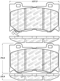 StopTech Performance 09-13 Infiniti FX35/FX37/FX45/FX50/08-13 G37 / 09-12 370Z Front Brake Pads - Corvette Realm