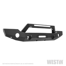 Load image into Gallery viewer, Westin 18-20 Jeep Wrangler WJ2 Full Width Front Bumper w/LED Light Bar Mount Textured Black