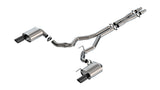 Borla 24-25 Ford Mustang GT 5.0L V8 w/o Active Exhaust ATAK Cat-Back Exhaust System - Black Chrome