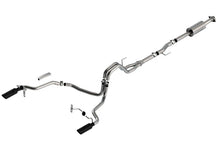 Load image into Gallery viewer, Borla F-150 21-25 2.7L/3.5L 4dr CC SB EC STB Lar/KingR/Plnum/LTD 3/2.25 SRE Cat-Back Exhaust S-Type Black Chrome Tips