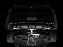 Load image into Gallery viewer, AWE MK8 Volkswagen Golf R 3in Track Edition Quad Exhaust - Chrome Silver Tips