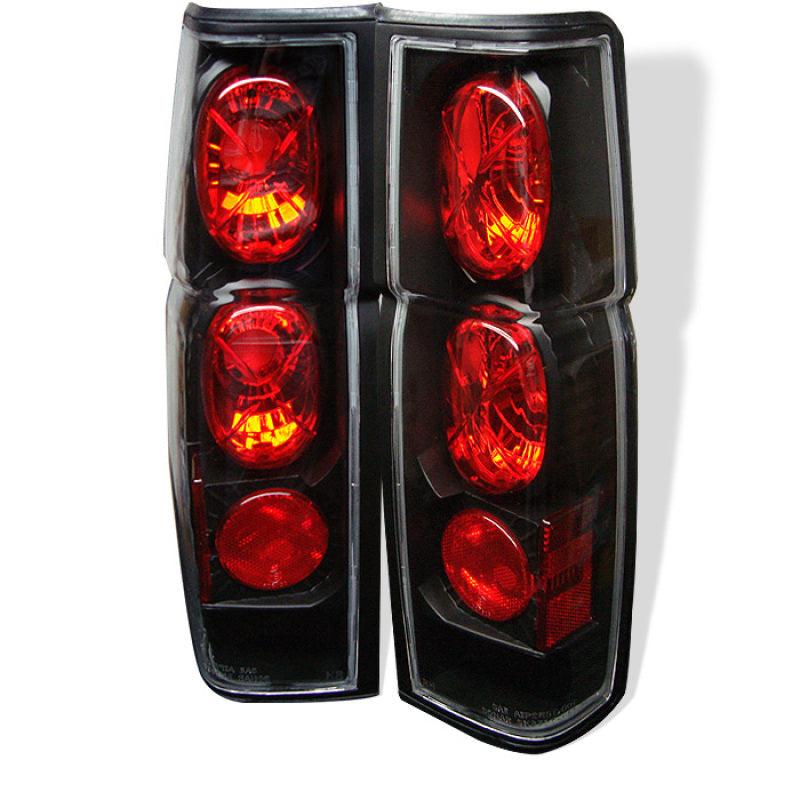 Spyder Nissan Hardbody 86-97 Euro Style Tail Lights Black ALT-YD-NH86-BK - Corvette Realm