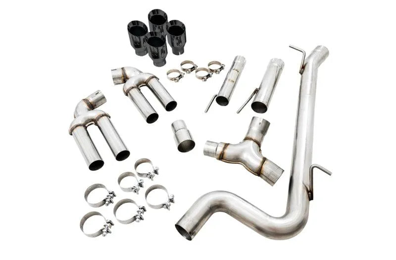 AWE Tuning Audi 8V S3 Track Edition Exhaust w/Diamond Black Tips 102mm - Corvette Realm