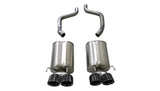 Corsa 09-13 Corvette (C6) 6.2L Black Xtreme Axle-Back Exhaust w/4.5in Tips