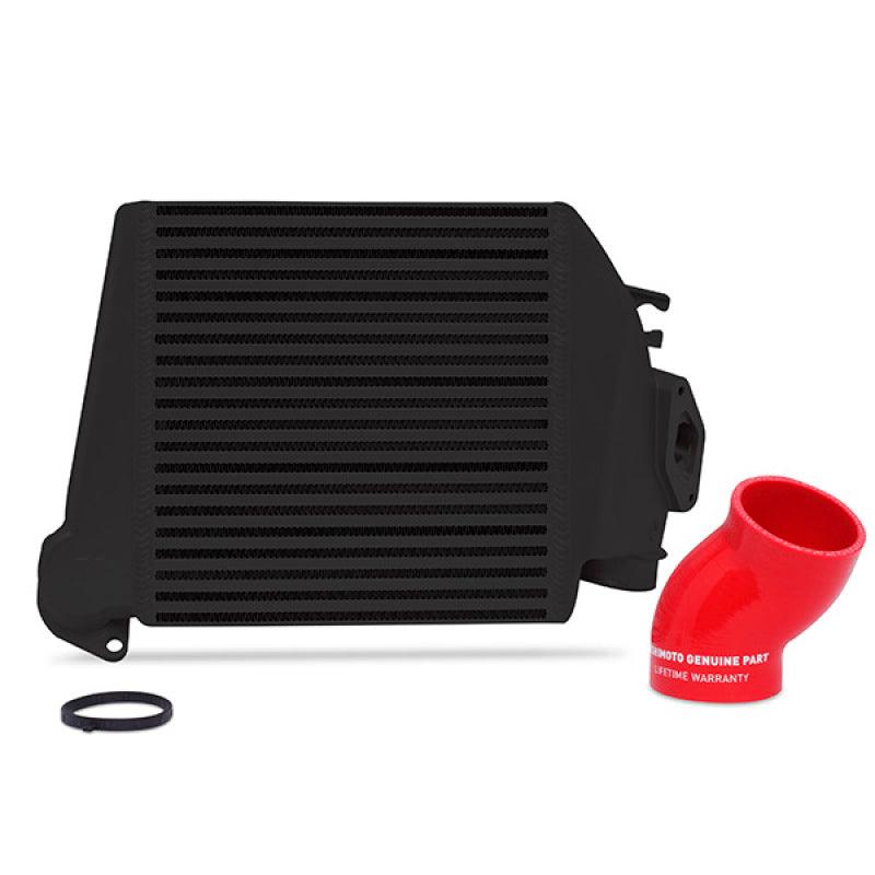 Mishimoto 08-14 Subaru WRX Top-Mount Intercooler Kit - Powder Coated Black & Red Hoses - Corvette Realm