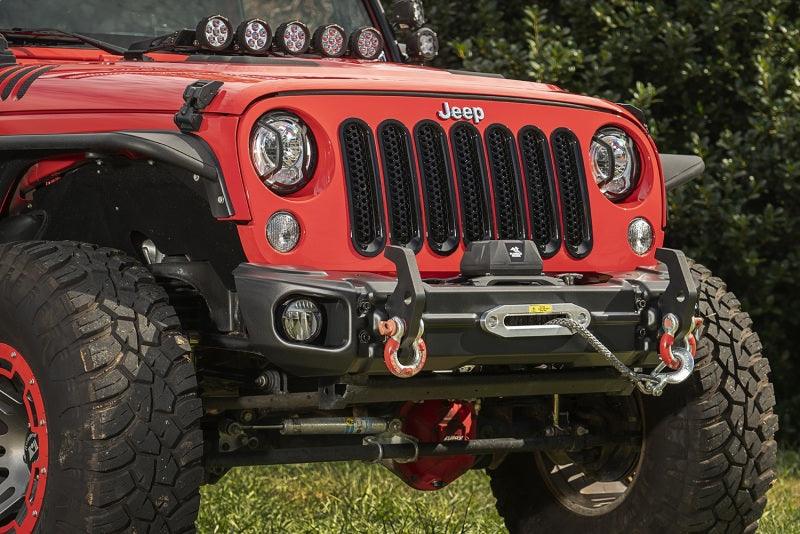 Rugged Ridge 07-18 Jeep Wrangler JK Arcus Front Bumper Set w/Tray & Hooks - Corvette Realm