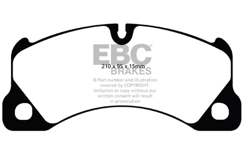 EBC 10+ Volkswagen Touareg 3.0 Supercharged Hybrid Redstuff Front Brake Pads - Corvette Realm