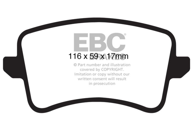 EBC 09-11 Audi A4 2.0 Turbo Greenstuff Rear Brake Pads - Corvette Realm