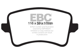 EBC 09-11 Audi A4 2.0 Turbo Greenstuff Rear Brake Pads - Corvette Realm