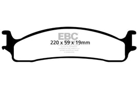 EBC 06-11 Dodge Ram 1500 Mega Cab 2WD Extra Duty Front Brake Pads - Corvette Realm