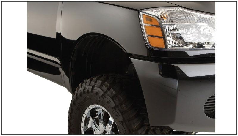 Bushwacker 04-15 Nissan Titan Pocket Style Flares 4pc 67.1/78.9/84/96in - Black - Corvette Realm