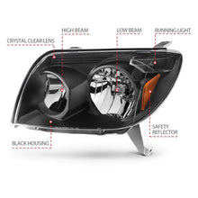 Load image into Gallery viewer, ANZO 2003-2005 Toyota 4Runner Crystal Headlights Black - Corvette Realm
