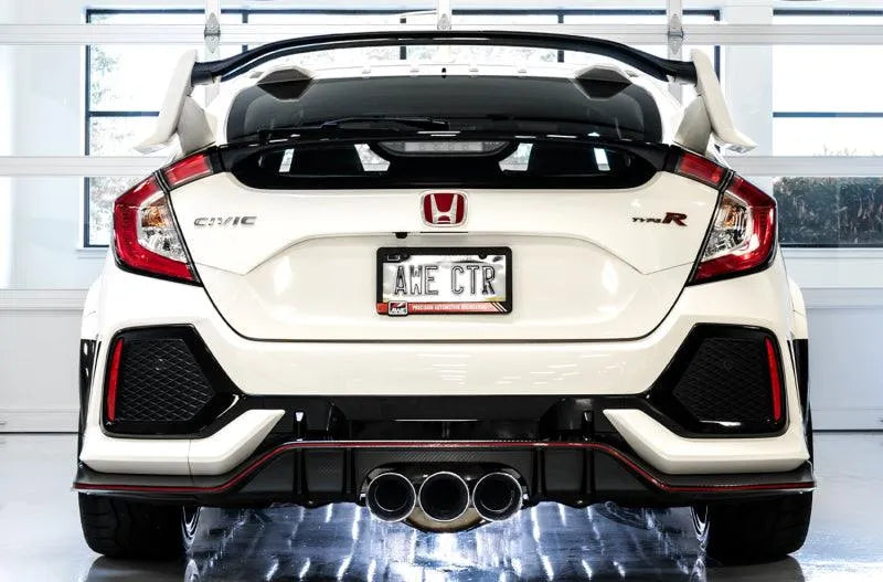 AWE Tuning 2017+ Honda Civic Type R Touring Edition Exhaust w/Front & Mid Pipes - Chrome Silver Tips - Corvette Realm