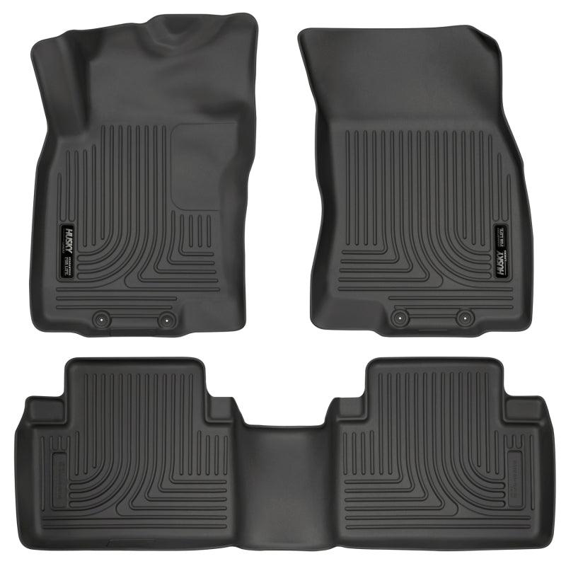 Husky Liners WeatherBeater 14 Nissan Rogue Front & Second Row Black Floor Liners - Corvette Realm