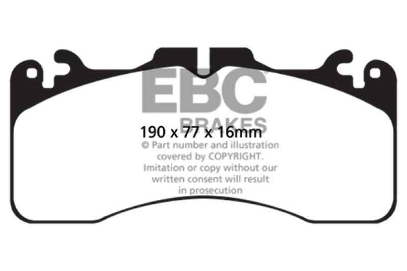 EBC 09+ Lexus LS460 4.6 Sport Redstuff Front Brake Pads - Corvette Realm