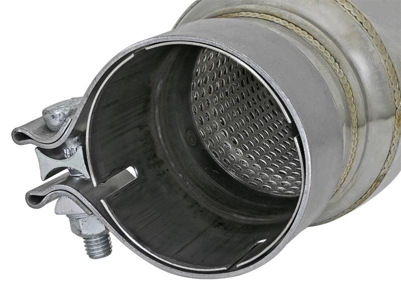 aFe MACH Force-Xp 304 Stainless Steel Resonator 2.5in Inlet/Outlet x 4in Dia x 15in Body x 19in L - Corvette Realm