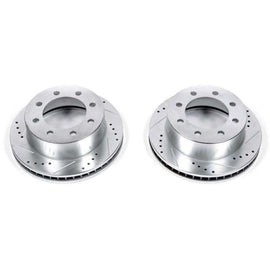Power Stop 00-02 Dodge Ram 2500 Front Evolution Drilled & Slotted Rotors - Pair - Corvette Realm