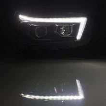 Load image into Gallery viewer, AlphaRex 10-13 Toyota 4Runner PRO-Series Projector Headlights Plank Style Black w/Seq Signal/DRL - Corvette Realm