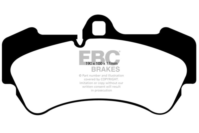 EBC 04-07 Porsche Cayenne 3.2 Redstuff Front Brake Pads - Corvette Realm